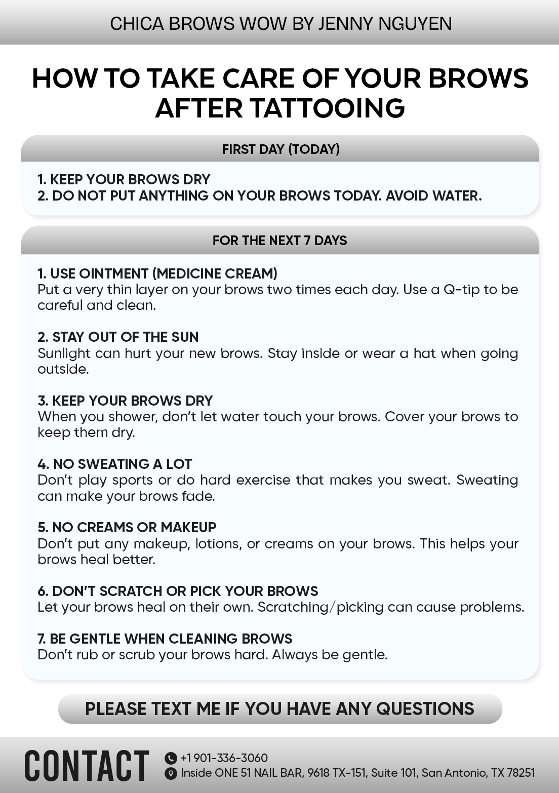 How to Take Care of Your Brows After Tattooing